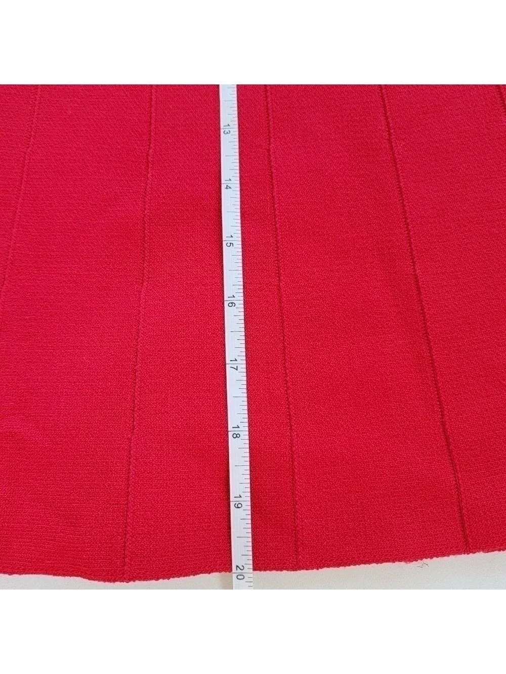 Ann Taylor Red 3/4 Sleeve Scoop Neck Skater Dress Size Medium Petite EUC